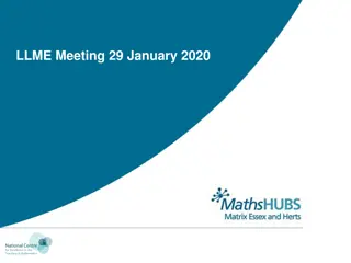 Matrix Essex and Herts LLME Meeting Summary