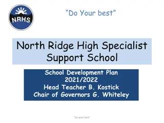 North Ridge High School Development Plan 2021/2022