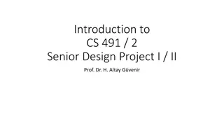 Senior Design Project in Computer Science and Engineering