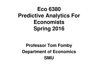 Predictive Analytics in Economics