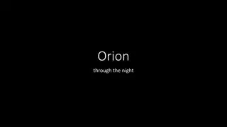 Stunning Orion Night Journey