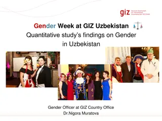 Gender Study Findings in Uzbekistan