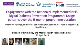 Engagement Patterns in NHS Digital Diabetes Prevention Programme