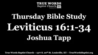 Day of Atonement in Leviticus