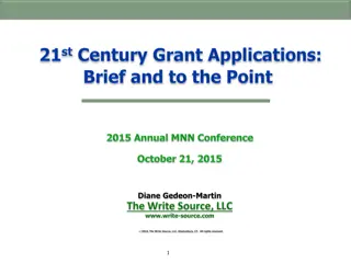 Grants Evolution: Simplifying Narratives