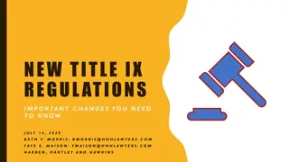 Understanding Title IX Regulations Changes