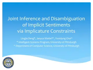 Implicit Sentiment Analysis and Disambiguation via Implicature Constraints