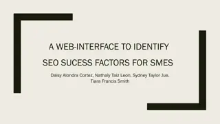 Web Interface for Identifying SEO Success Factors
