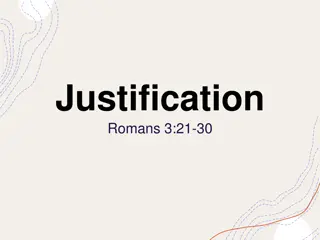 Understanding Justification, Redemption, Reconciliation from Biblical Perspectives