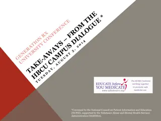 HBCU Campus Dialogue on Prescription Drug Abuse