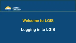 Logging into LGIS - Business BCeID Access