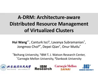 Architecture-Aware Distributed Resource Management in Virtualized Clusters