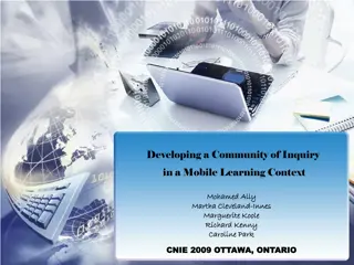 Building Community of Inquiry in Mobile Learning Context