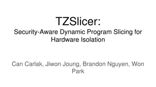 Dynamic Program Slicing for Hardware Isolation
