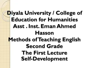 Enhancing EFL Teaching Through Self-Development