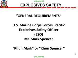 Marine Corps Forces Pacific Explosives Safety Requirements
