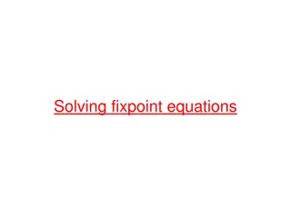 Solving Fixpoint Equations in Programming