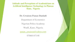 Academicians' Attitude Towards AI in Plateau State, Nigeria