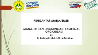 Understanding the Role of Managers in Organizational Management and External Environment