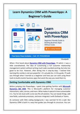 Microsoft Dynamics CRM Online Training Dynamics 365 Training Courses