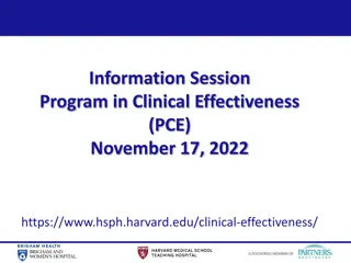 Clinical Effectiveness Program at Harvard
