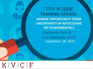 Refocusing on Title IX Fundamentals