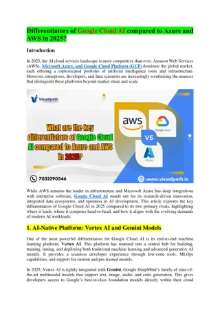 Google Cloud AI Training in India - Google Cloud AI Course Online