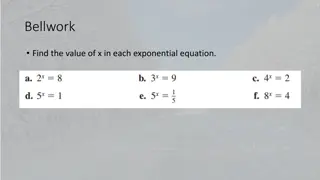 Logarithmic Functions Introduction