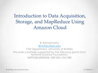 Introduction to Cloud Computing and Data Acquisition