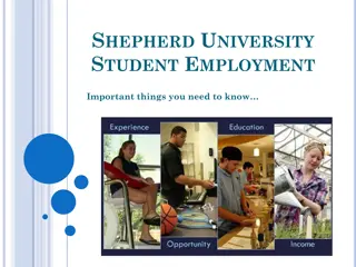 Student Employment Guidelines at Shepherd University