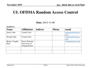 OFDMA Random Access Control in IEEE 802.11-15/1370r0