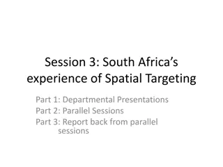 South Africa's Spatial Targeting Experience: Departmental Insights and Lessons