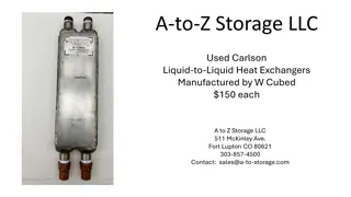Liquid-to-Liquid Heat Exchangers for Sale