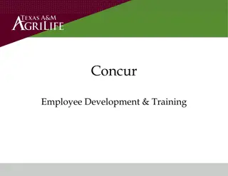 Navigating Concur for Employee Training