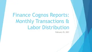 Monthly Transactions and Labor Distribution Guide