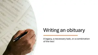 Crafting an Obituary: A Guide to Honoring Life