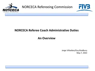 NORCECA Refereeing Commission Overview