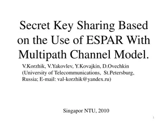 Secret Key Sharing Based on ESPAR With Multipath Channel Model