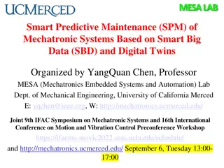 Smart Predictive Maintenance (SPM) of Mechatronic Systems