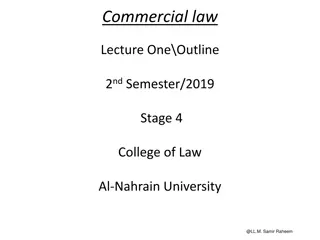 Exploring Commercial Law Basics