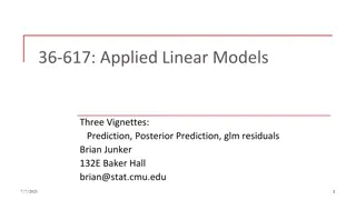 Linear Models Prediction Vignettes