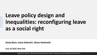 Leave Policy Design and Inequalities: Social Rights Focus