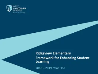 Enhancing Student Learning Framework at Ridgeview Elementary