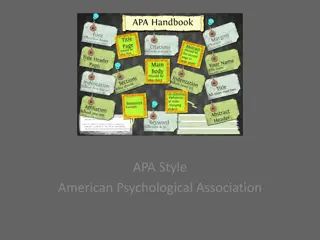 APA Format Essentials