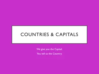 Guess the Countries from Capitals Challenge