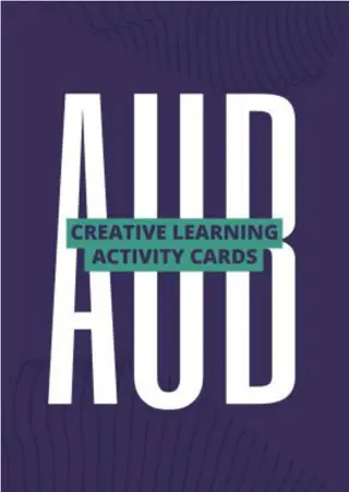 Creative Learning Activity Cards for Academic Writers