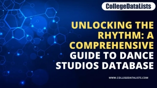 Unlocking the Rhythm A Comprehensive Guide to Dance Studios Database