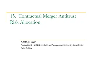 Antitrust Considerations in Merger Agreements