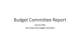 University Budget Overview 2015-2016