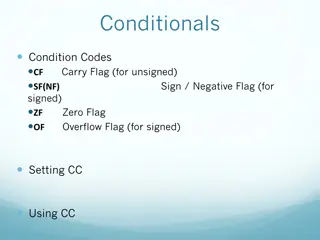 Understanding Processor Condition Codes